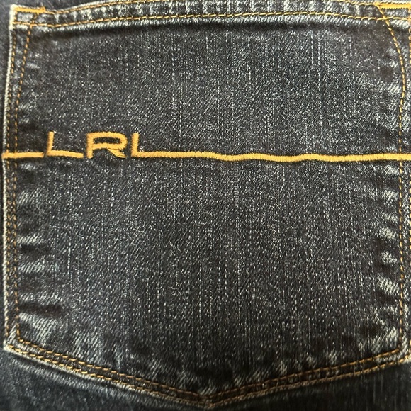 Vintage 90/Y2K Lauren Ralph Lauren Dark Wash Denim High Rise Jeans Size 14 - Picture 5 of 7
